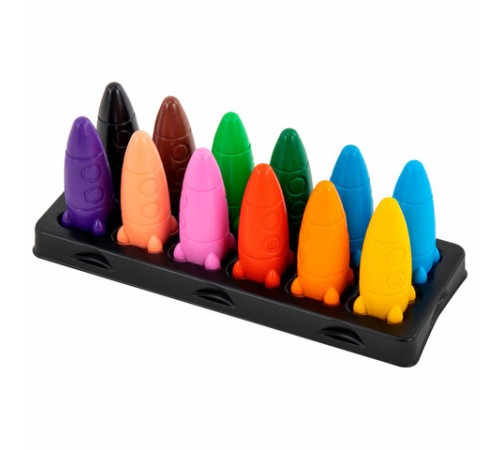 Восковые мелки фигурные BRAUBERG KIDS 
