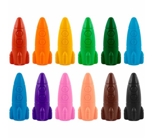 Восковые мелки фигурные BRAUBERG KIDS 