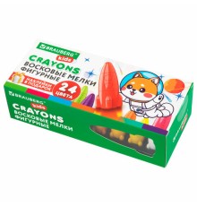 Восковые мелки фигурные BRAUBERG KIDS 