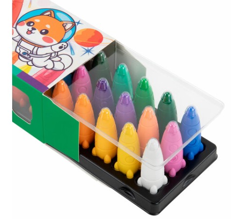 Восковые мелки фигурные BRAUBERG KIDS 