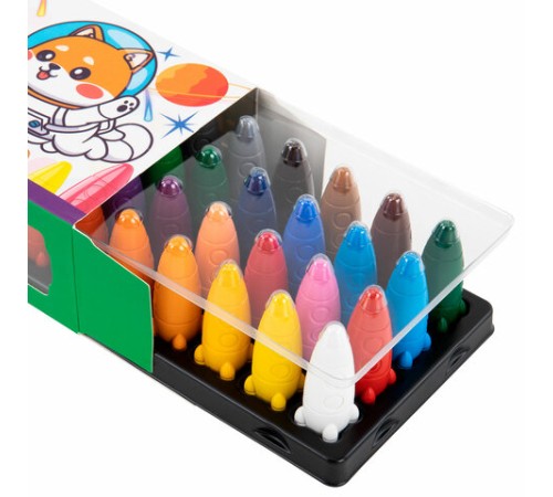 Восковые мелки фигурные BRAUBERG KIDS 