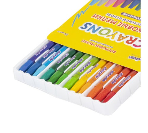 Восковые мелки утолщенные на масляной основе ЮНЛАНДИЯ 