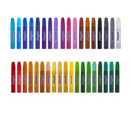 Восковые мелки утолщенные на масляной основе ЮНЛАНДИЯ 