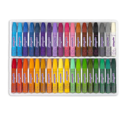 Восковые мелки утолщенные на масляной основе ЮНЛАНДИЯ 