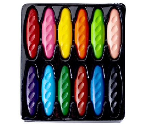 Восковые мелки фигурные BRAUBERG KIDS 