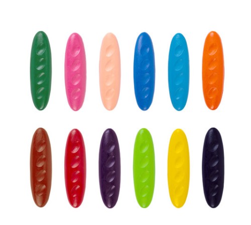 Восковые мелки фигурные BRAUBERG KIDS 