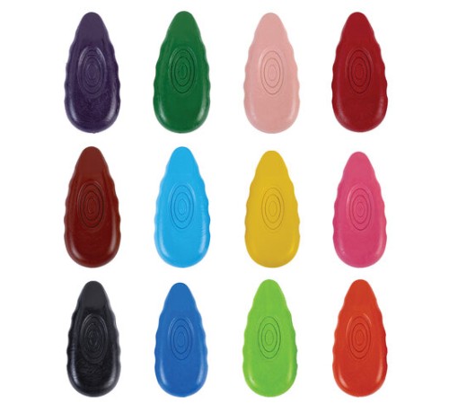 Восковые мелки фигурные BRAUBERG KIDS 