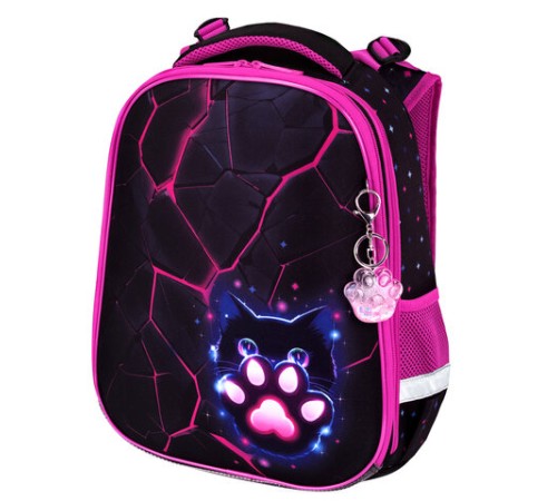 Ранец BRAUBERG PREMIUM, 2 отделения, с брелоком, 