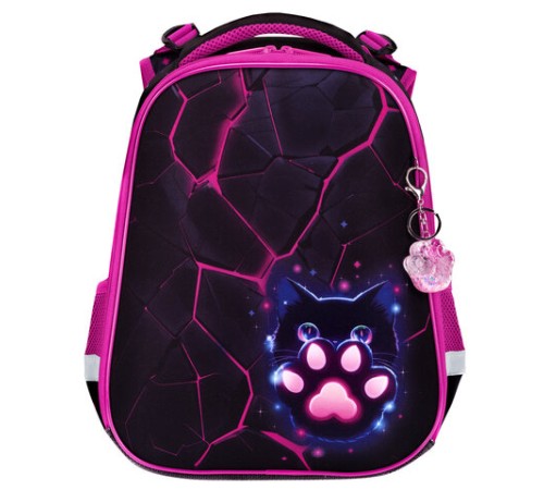 Ранец BRAUBERG PREMIUM, 2 отделения, с брелоком, 