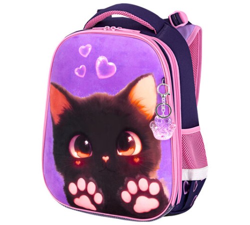 Ранец BRAUBERG PREMIUM, 2 отделения, с брелоком, 