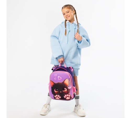 Ранец BRAUBERG PREMIUM, 2 отделения, с брелоком, 