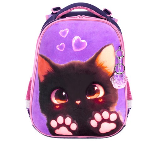 Ранец BRAUBERG PREMIUM, 2 отделения, с брелоком, 