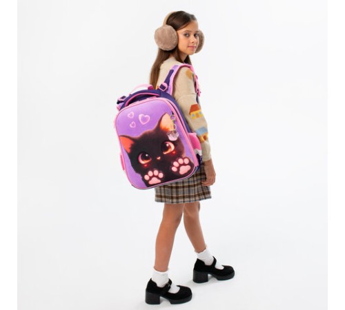 Ранец BRAUBERG PREMIUM, 2 отделения, с брелоком, 