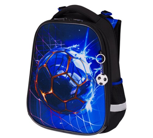 Ранец BRAUBERG PREMIUM, 2 отделения, с брелоком, 