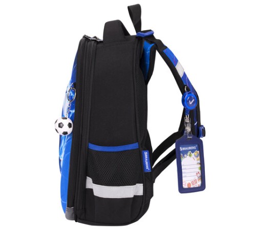 Ранец BRAUBERG PREMIUM, 2 отделения, с брелоком, 