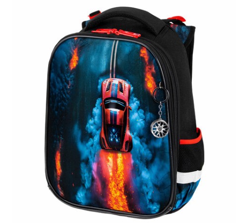 Ранец BRAUBERG PREMIUM, 2 отделения, с брелоком, 