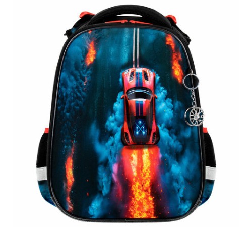 Ранец BRAUBERG PREMIUM, 2 отделения, с брелоком, 