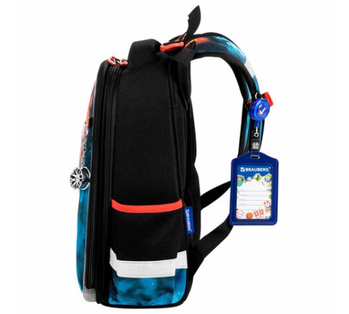 Ранец BRAUBERG PREMIUM, 2 отделения, с брелоком, 
