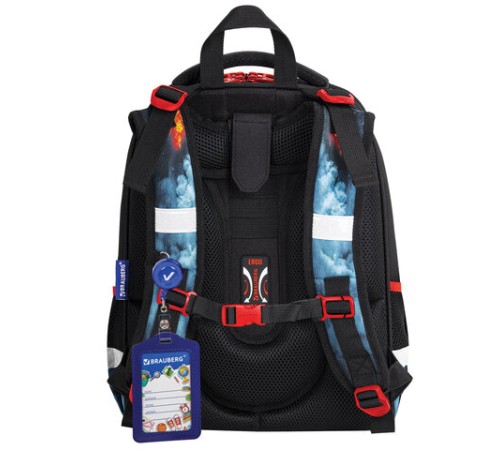 Ранец BRAUBERG PREMIUM, 2 отделения, с брелоком, 