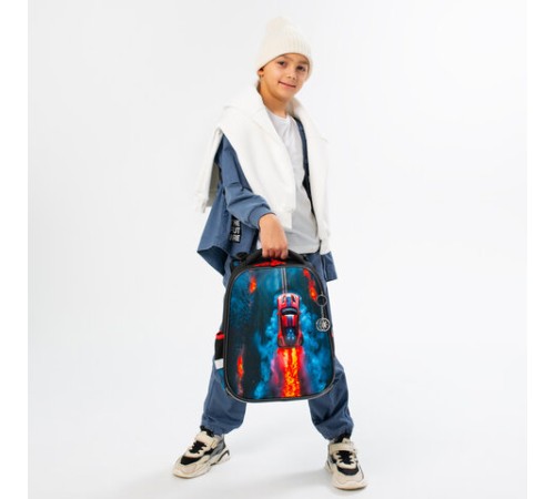 Ранец BRAUBERG PREMIUM, 2 отделения, с брелоком, 