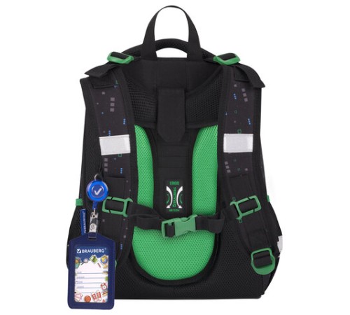 Ранец BRAUBERG PREMIUM, 2 отделения, с брелоком, 