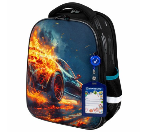 Ранец BRAUBERG FIT, 2 отделения, Speed increase, 38х27х14 см, 273109