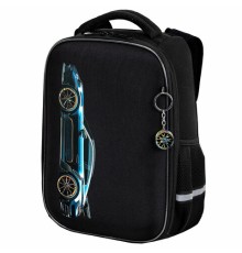 Ранец BRAUBERG LIGHT, 1 отделение, с брелком, Vertical car, 36х26х13 см, 273110