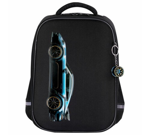 Ранец BRAUBERG LIGHT, 1 отделение, с брелком, Vertical car, 36х26х13 см, 273110