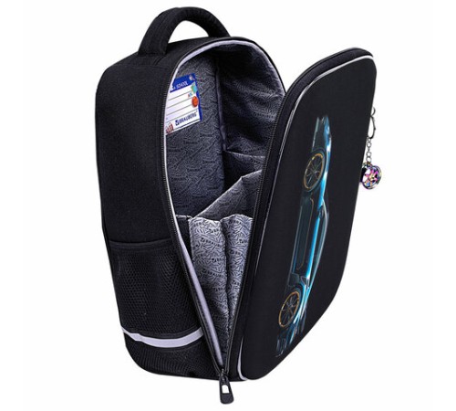 Ранец BRAUBERG LIGHT, 1 отделение, с брелком, Vertical car, 36х26х13 см, 273110