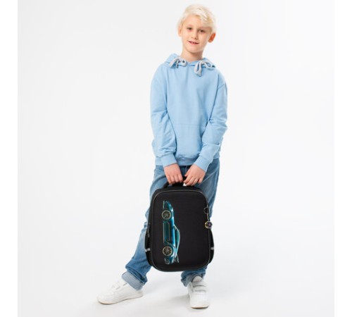 Ранец BRAUBERG LIGHT, 1 отделение, с брелком, Vertical car, 36х26х13 см, 273110