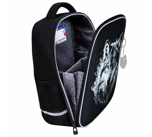 Ранец BRAUBERG LIGHT, 1 отделение, с брелком, Gray wolf, 36х26х13 см, 273111