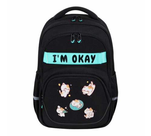 Рюкзак BRAUBERG MOTION, 2 отделения, 3 кармана, 