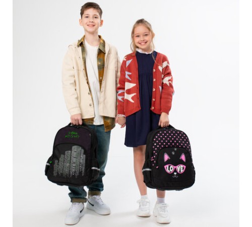 Рюкзак BRAUBERG SOFT, 2 отделения, 3 кармана, 