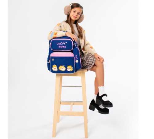 Рюкзак ЮНЛАНДИЯ COMPLETE с пеналом в комплекте, эрго-спинка, 