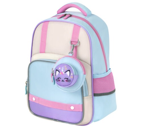 Рюкзак BRAUBERG KIDS MODE с кошельком в комплекте, 1 отделение, 