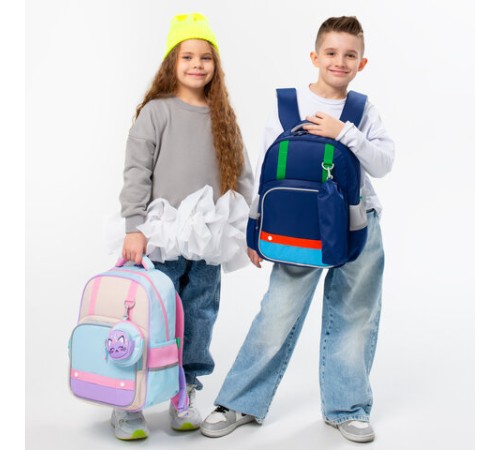 Рюкзак BRAUBERG KIDS MODE с пеналом в комплекте, 1 отделение, 