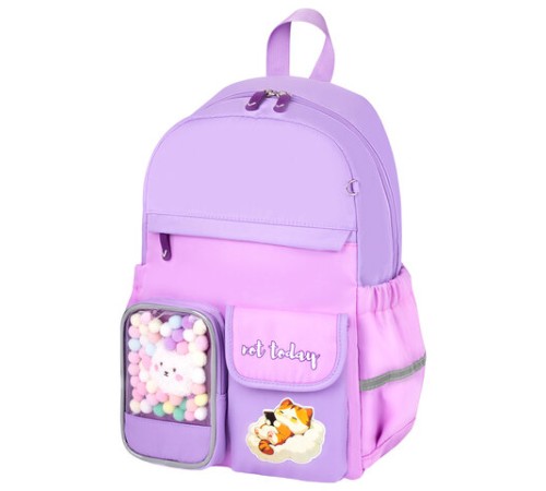 Рюкзак BRAUBERG PASTEL с термонашивками в комплекте, 