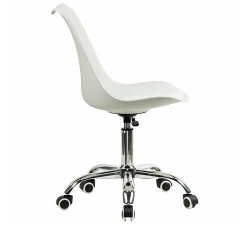 Кресло стул BRABIX "Eames MG-310 CH", хром, пластик белый, экокожа белая, 532923 Кресло стул BRABIX "Eames MG-310 CH", хром, пластик белый, экокожа белая, 532923