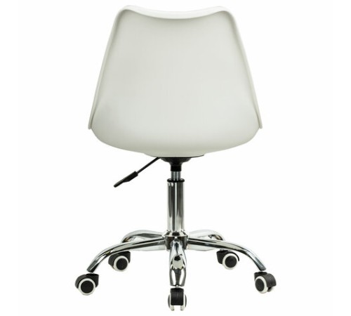 Кресло стул BRABIX "Eames MG-310 CH", хром, пластик белый, экокожа белая, 532923 Кресло стул BRABIX "Eames MG-310 CH", хром, пластик белый, экокожа белая, 532923