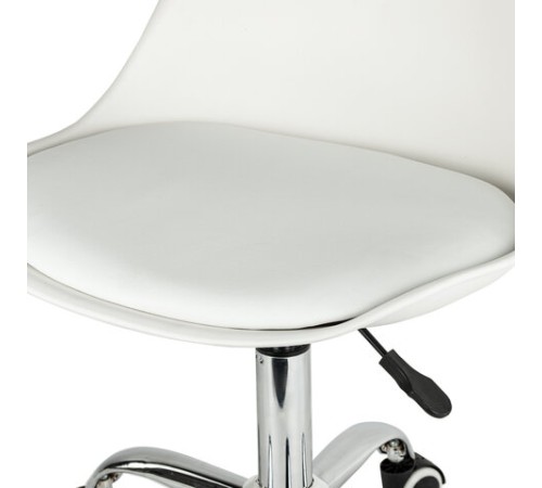 Кресло стул BRABIX "Eames MG-310 CH", хром, пластик белый, экокожа белая, 532923 Кресло стул BRABIX "Eames MG-310 CH", хром, пластик белый, экокожа белая, 532923