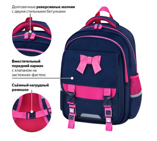 Рюкзак BRAUBERG SNAP, 2 отделения, 3 кармана, 