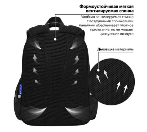 Рюкзак BRAUBERG SNAP, 2 отделения, 3 кармана, 