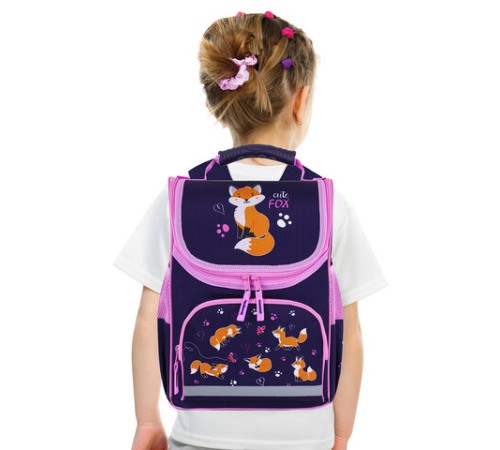 Ранец ПИФАГОР BASIC, 1 отделение, 3 кармана, эргономичная спинка, 