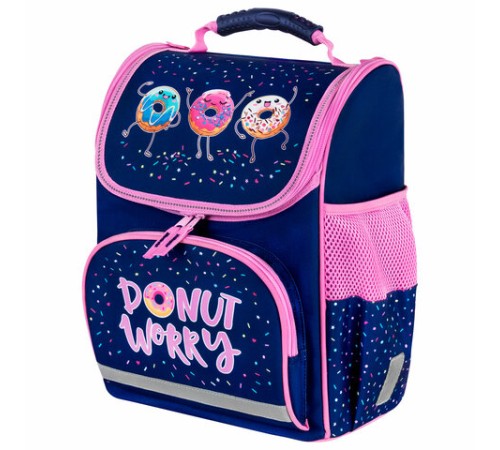 Ранец ПИФАГОР BASIC, 1 отделение, 3 кармана, эргономичная спинка, 