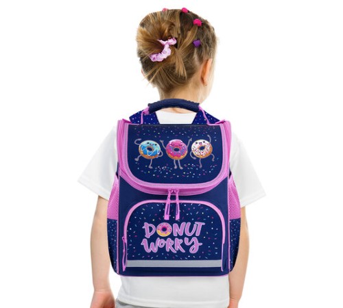 Ранец ПИФАГОР BASIC, 1 отделение, 3 кармана, эргономичная спинка, 