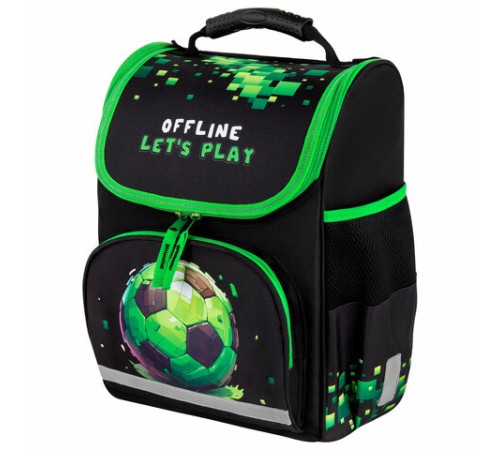 Ранец ПИФАГОР BASIC, 1 отделение, 3 кармана, эргономичная спинка, 