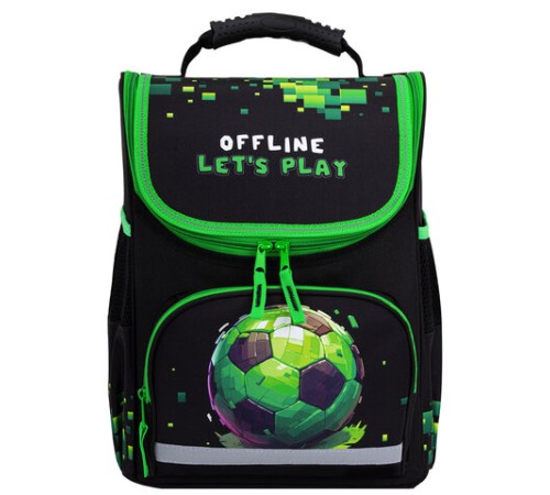 Ранец ПИФАГОР BASIC, 1 отделение, 3 кармана, эргономичная спинка, 