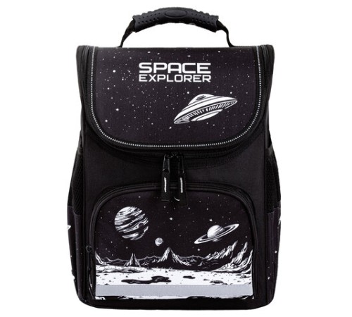 Ранец ПИФАГОР BASIC, 1 отделение, 3 кармана, эргономичная спинка, 