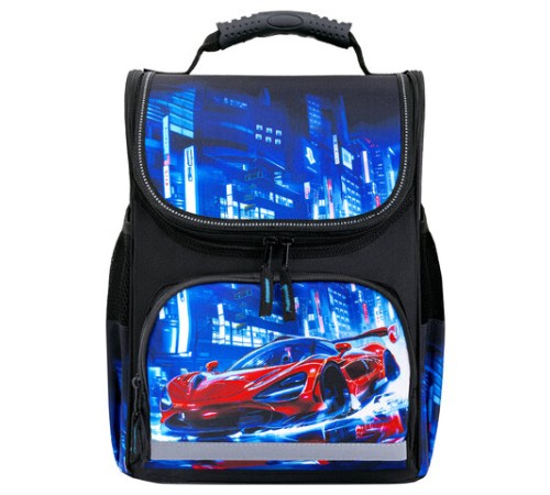 Ранец ПИФАГОР BASIC, 1 отделение, 3 кармана, эргономичная спинка, 