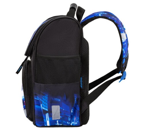 Ранец ПИФАГОР BASIC, 1 отделение, 3 кармана, эргономичная спинка, 